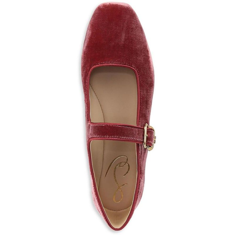 Sam Edelman Womens Michaela Orange Leather Square Toe Mary Janes Shoes NWT - Picture 3 of 3